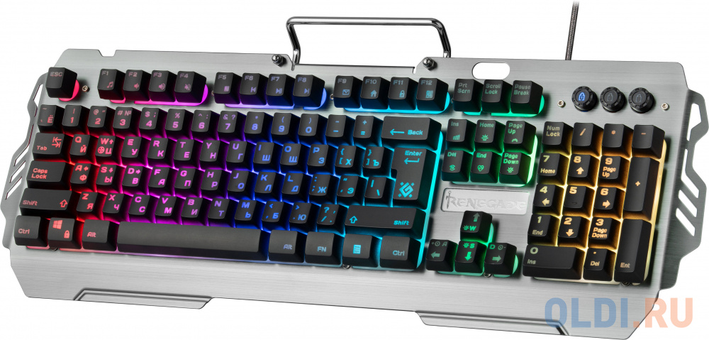 Клавиатура игровая DEFENDER Renegade GK-640DL RU,RGB подсветка, USB, 9 режимов фото