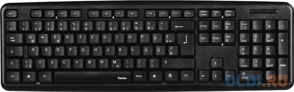 

Клавиатура проводная HAMA Verano USB черный R1053930