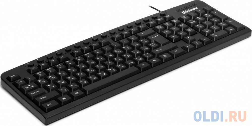 Клавиатура проводная Defender HB-470 RU USB черный фото