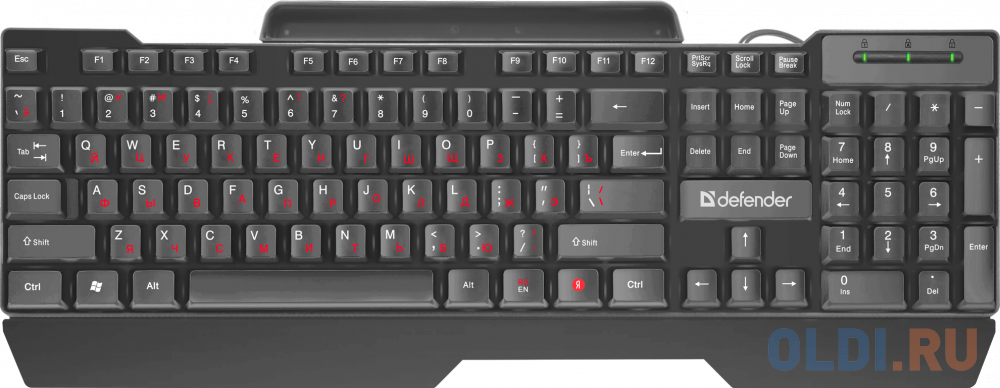 

Клавиатура проводная Defender Search HB-790 USB черный
