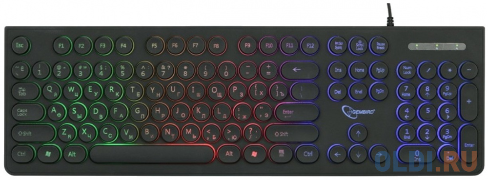 

Клавиатура проводная Gembird KB-240L USB черный
