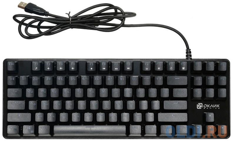 Клавиатура проводная Oklick 969G SHOTGUN USB черный фото