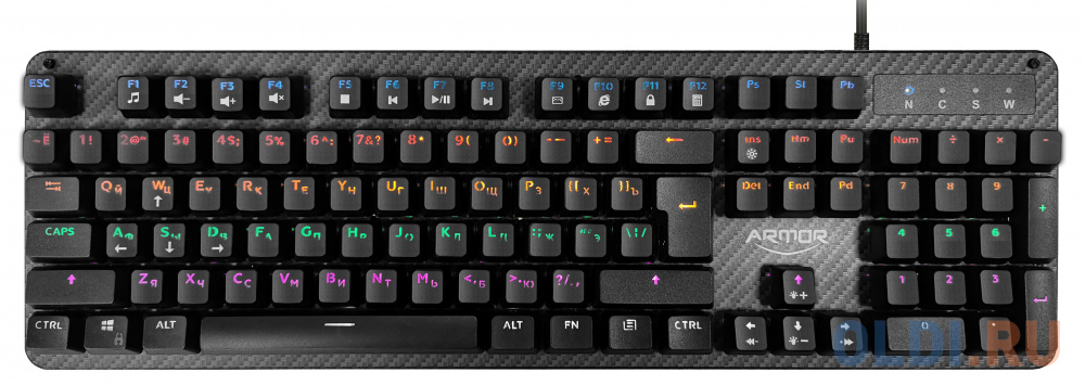 

Клавиатура проводная CBR KB 884 Armor USB черный