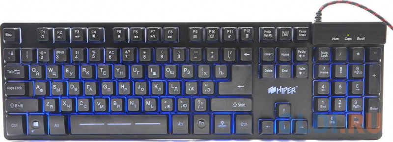 

Клавиатура проводная HIPER GENOME GK-3 USB черный