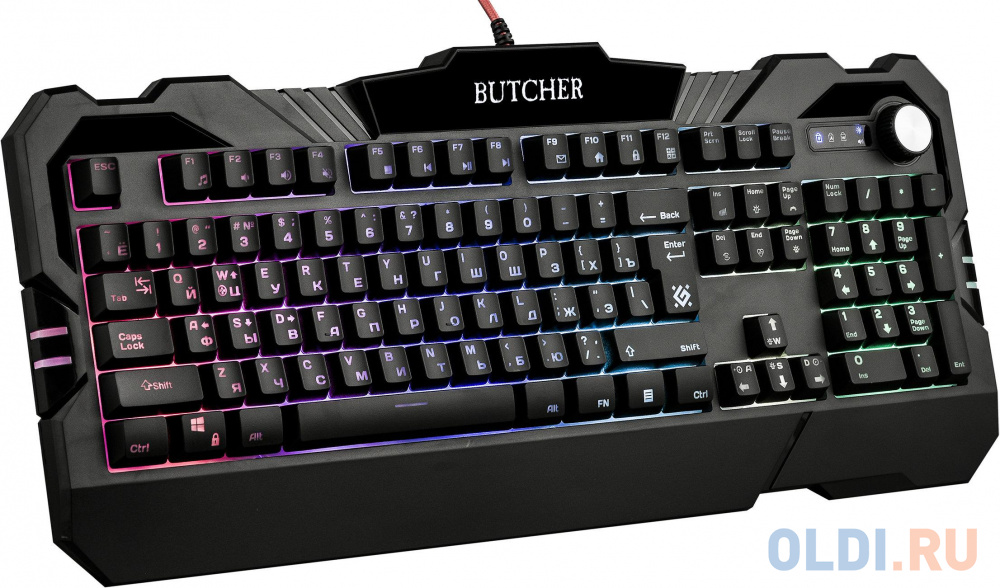 Клавиатура проводная Defender BUTCHER GK-193DL USB черный 45193 - фото 4