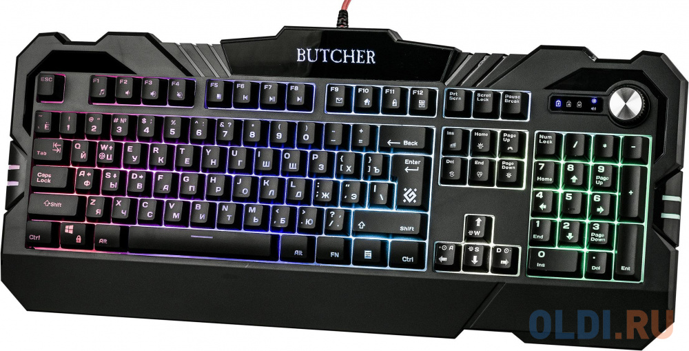 Клавиатура проводная Defender BUTCHER GK-193DL USB черный 45193 - фото 5