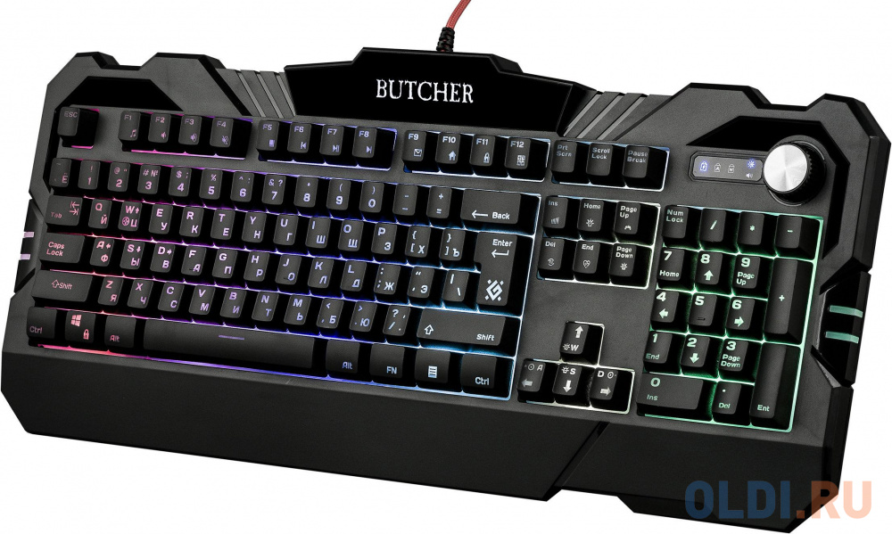 Клавиатура проводная Defender BUTCHER GK-193DL USB черный 45193 - фото 6