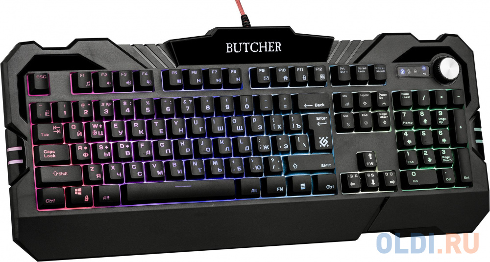 Клавиатура проводная Defender BUTCHER GK-193DL USB черный 45193 - фото 8