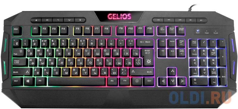 

Клавиатура проводная Defender Gelios GK-174DL USB черный