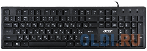 Клавиатура проводная Acer OKW020 USB черный