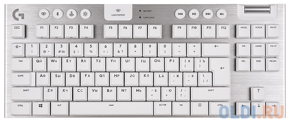 Клавиатура беспроводная Logitech G915 TKL Tenkeyless LIGHTSPEED Wireless RGB USB + Bluetooth белый 920-010117 фото