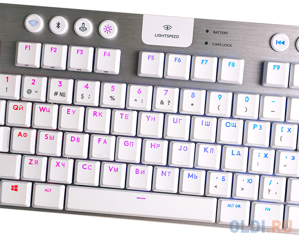 Клавиатура беспроводная Logitech G915 TKL Tenkeyless LIGHTSPEED Wireless RGB USB + Bluetooth белый 920-010117 фото