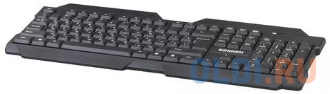Клавиатура беспроводная SONNEN KB-5156, USB, 104 клавиши, 2,4 Ghz, черная, 512654 exegate ex264084rus клавиатура exegate ly 404 usb черная 104кл enter большой color box