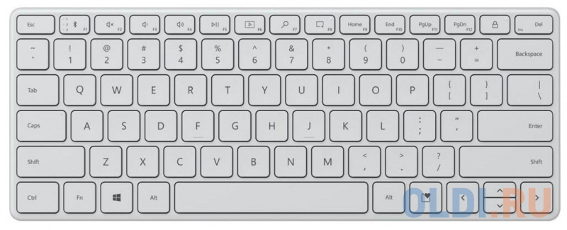 

Клавиатура Microsoft Bluetooth Compact Keyboard Glacier (21Y-00041), Серый