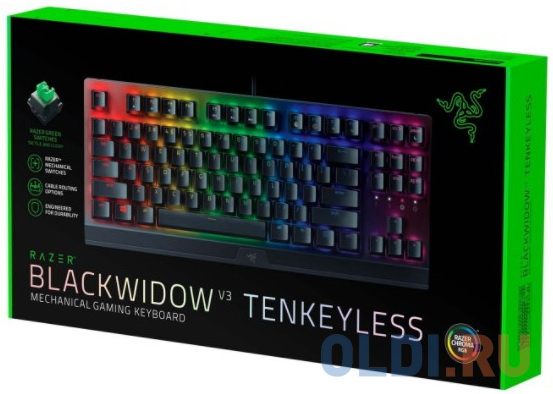 Клавиатура Razer BlackWidow V3 Tenkeyless Black USB фото