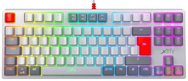 

Клавиатура Xtrfy K4 TKL White USB, Белый