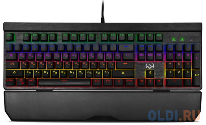 Игровая клавиатура SVEN KB-G9500 (Outemu Blue switches, USB, 104кл, ПО, RGB-подсветка) игровая клавиатура sven kb g8800 черная usb мембранная 109 клавиш rgb подсветка