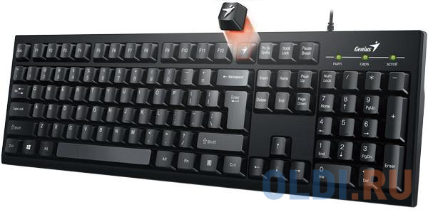 Клавиатура Genius SmartKB-100 Black USB, цвет белый - фото 3