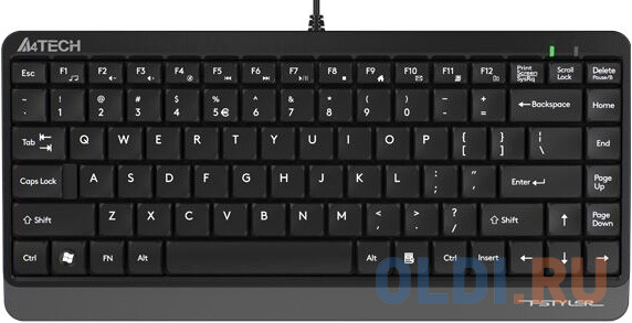 Клавиатура A4TECH Fstyler FK11 Black/Grey USB клавиатура a4tech fstyler fx60 grey usb