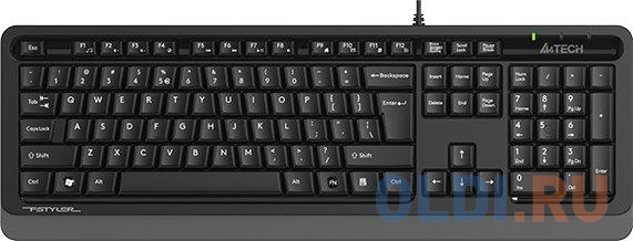 Клавиатура A4TECH Fstyler FKS10 Black USB клавиатура exegate multimedia professional standard ly 504m usb полноразмерная влагозащищенная 124кл enter большой мультимедиа длина кабеля 1