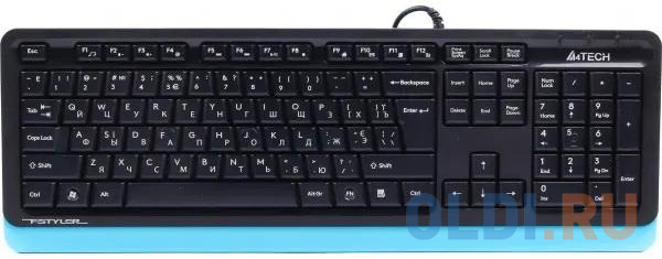 Клавиатура A4TECH Fstyler FKS10 Black USB клавиатура exegate multimedia professional standard ly 504m usb полноразмерная влагозащищенная 124кл enter большой мультимедиа длина кабеля 1