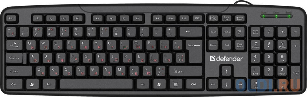 Клавиатура Defender Astra HB-588 RU Black USB картридж hi black hb cb541a