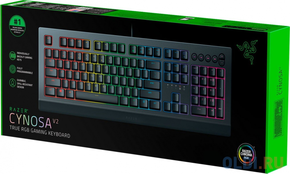 Клавиатура Razer Cynosa V2 Gaming Black USB фото