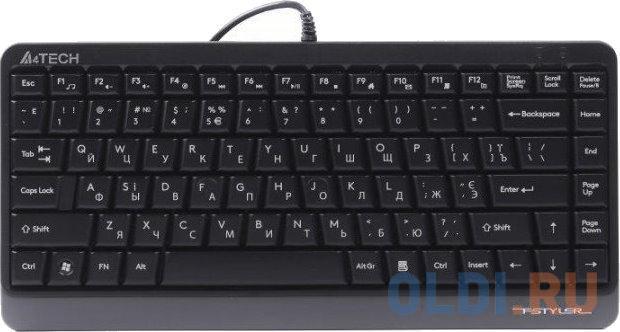 Клавиатура A4Tech Fstyler FKS11 белый/серый USB FKS11 WHITE  (960595) клавиатура a4tech fstyler fks11 серый usb fks11 grey