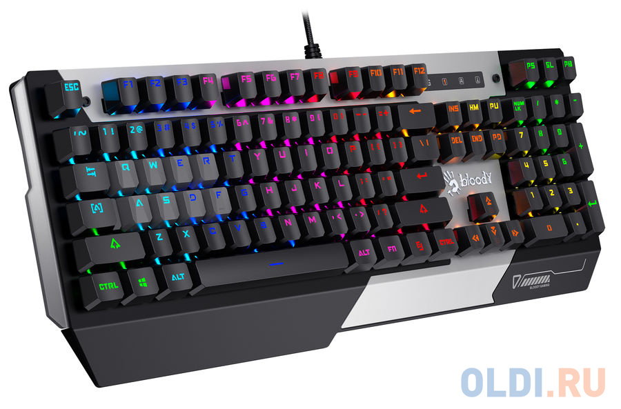 Клавиатура A4Tech Bloody B865R механическая серый/черный USB for gamer LED фото