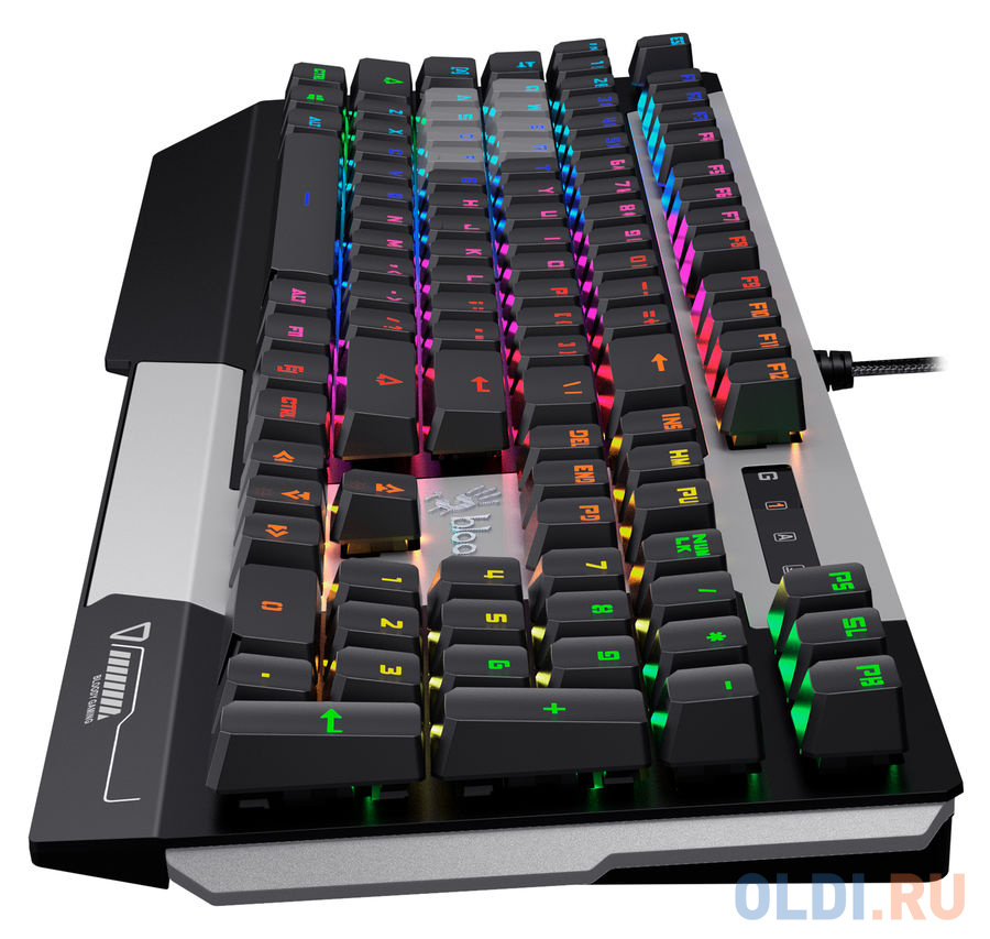 Клавиатура A4Tech Bloody B865R механическая серый/черный USB for gamer LED фото