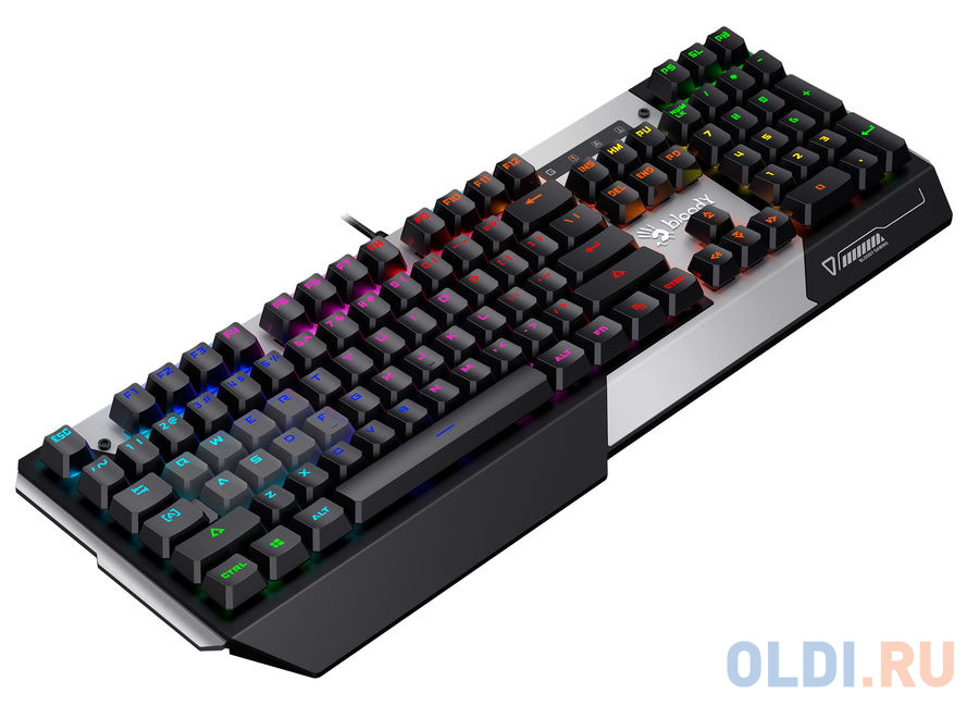 Клавиатура A4Tech Bloody B865R механическая серый/черный USB for gamer LED фото