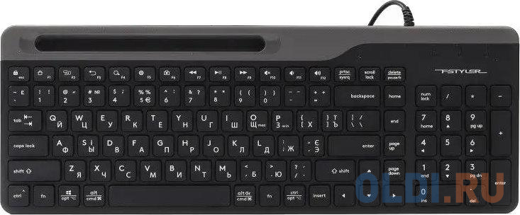 Клавиатура A4Tech Fstyler FK25 черный/серый USB slim клавиатура проводная a4tech kls 7muu slim usb серый