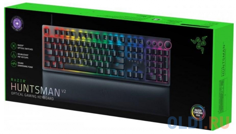 Razer Huntsman V2 (Red Switch) - Russian Layout Gaming Keyboard фото
