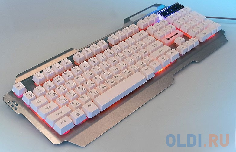 Клавиатура проводная Dialog KGK-25U USB серебристый фото