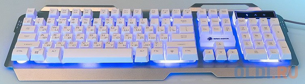 Клавиатура проводная Dialog KGK-25U USB серебристый фото