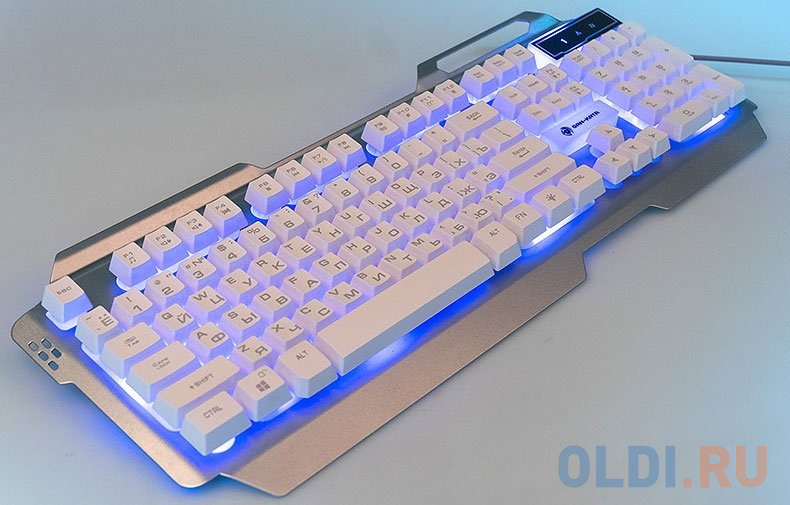 Клавиатура проводная Dialog KGK-25U USB серебристый фото