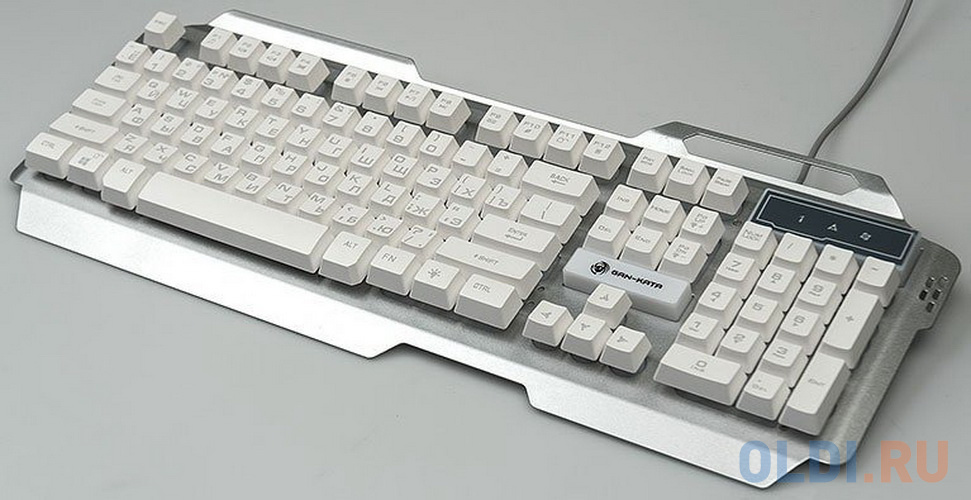 Клавиатура проводная Dialog KGK-25U USB серебристый фото