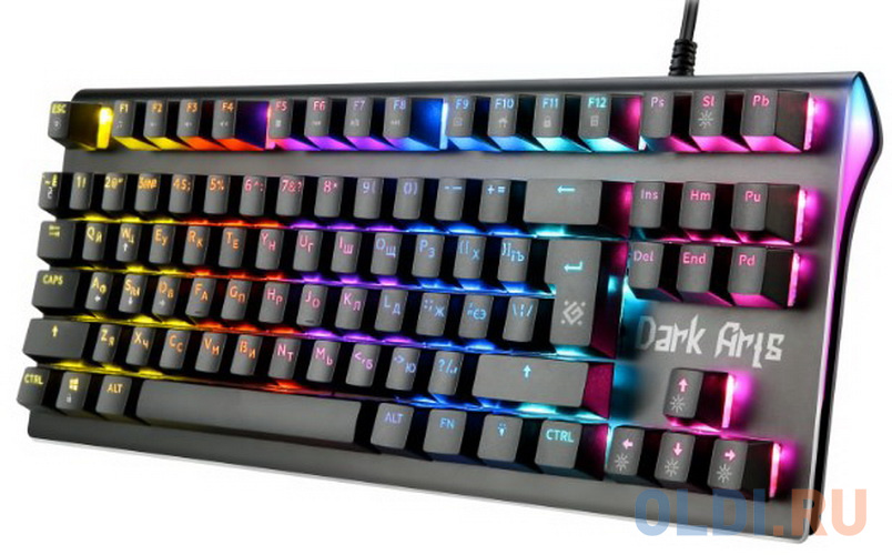 Клавиатура USB DARK ARTS GK-375 RU 45375 DEFENDER, цвет black - фото 4