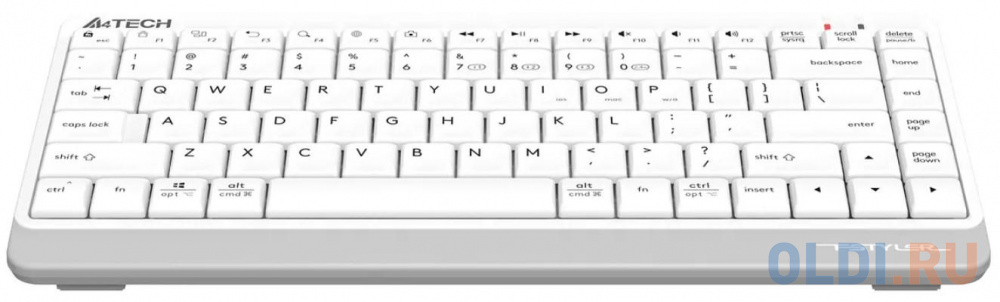 Клавиатура A4Tech Fstyler FBK11 белый/серый USB беспроводная BT/Radio slim клавиатура a4tech fstyler fx50 белый usb slim multimedia fx50 white