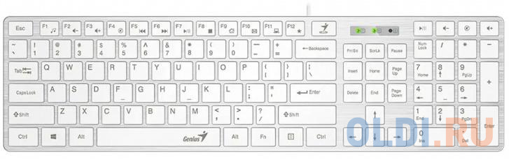 

Клавиатура Genius SlimStar 126 White USB, Белый