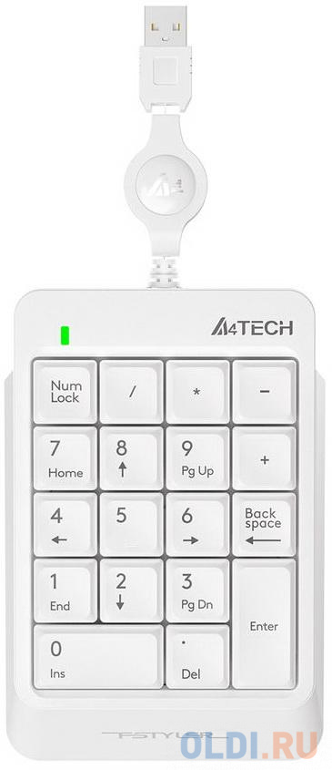 Клавиатура A4TECH Fstyler FK13 White USB клавиатура проводная a4tech fk13p usb белый