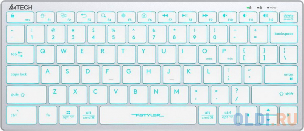 Клавиатура A4TECH FX61 White USB клавиатура проводная a4tech fk13p usb белый