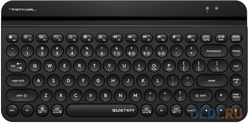 Клавиатура A4TECH Fstyler FBK30 Black Радио Bluetooth мышь беспроводная a4tech fstyler fb35c зелёный чёрный usb bluetooth
