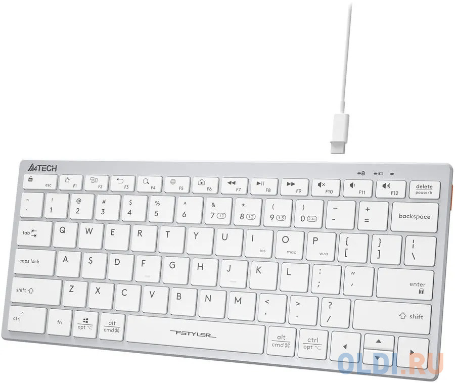 Клавиатура A4TECH Fstyler FBX51C White Радио Bluetooth фото