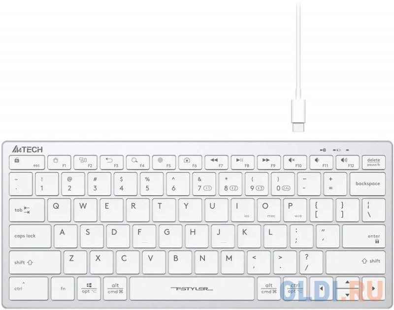 Клавиатура A4TECH Fstyler FBX51C White Радио Bluetooth фото