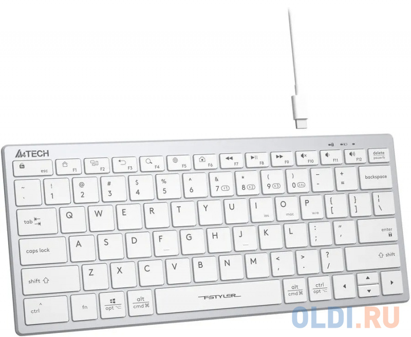 Клавиатура A4TECH Fstyler FBX51C White Радио Bluetooth фото