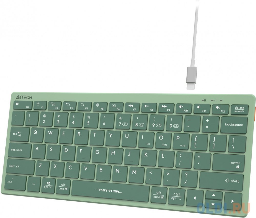 Клавиатура A4TECH Fstyler FBX51C Green Радио Bluetooth фото