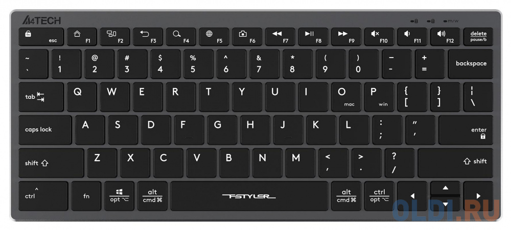 Клавиатура A4TECH Fstyler FX51 Grey USB