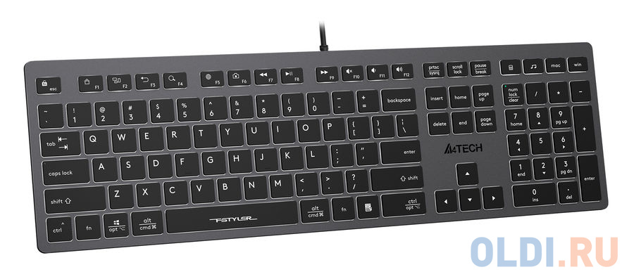 Клавиатура A4TECH Fstyler FX60 Grey USB фото