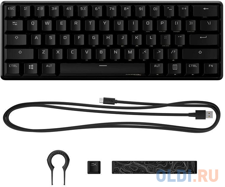 Клавиатура HyperX Alloy Origins 60 механическая черный USB LED (4P5N4AA#ABA) фото